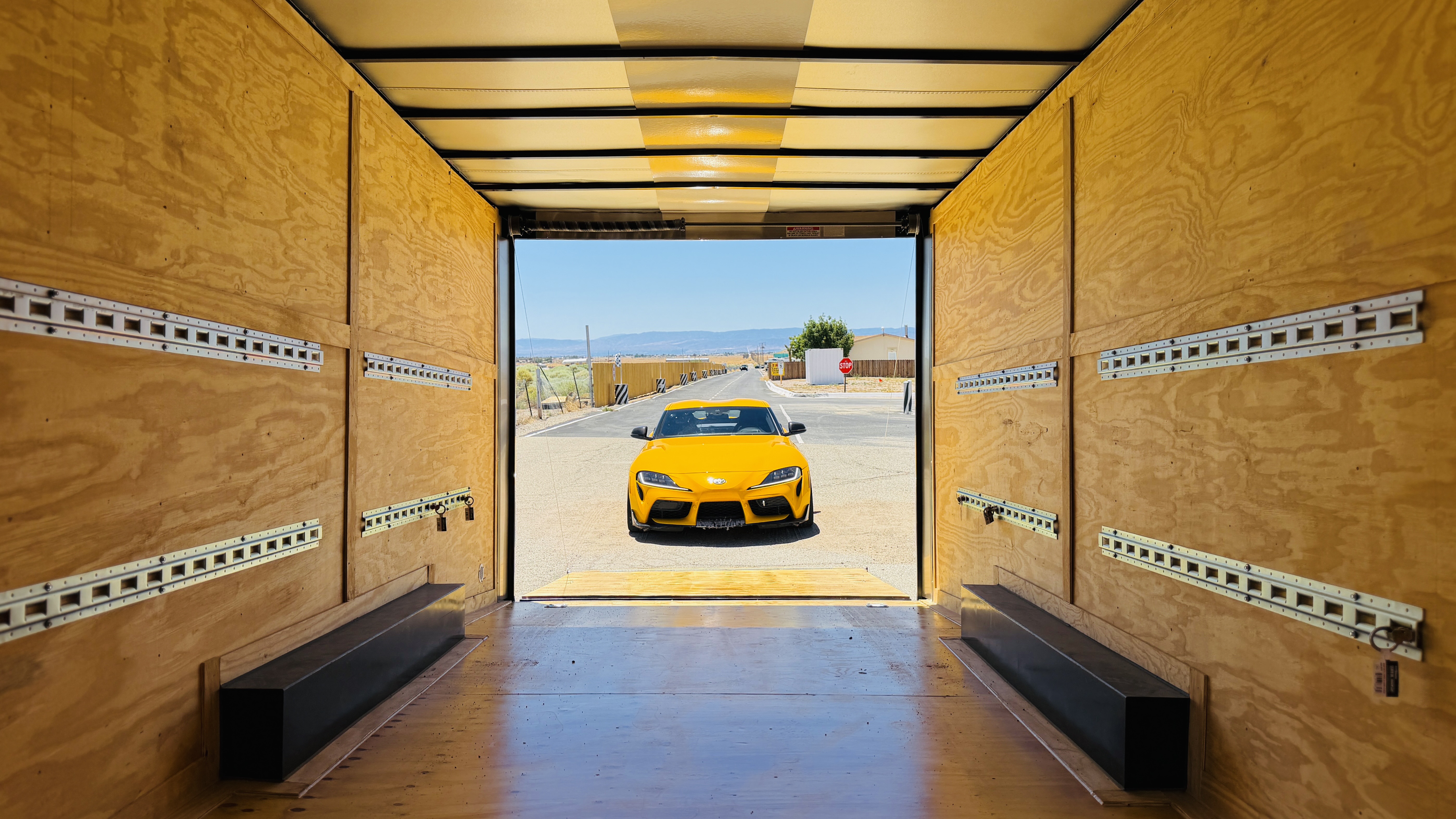 Enclosed trailer detail